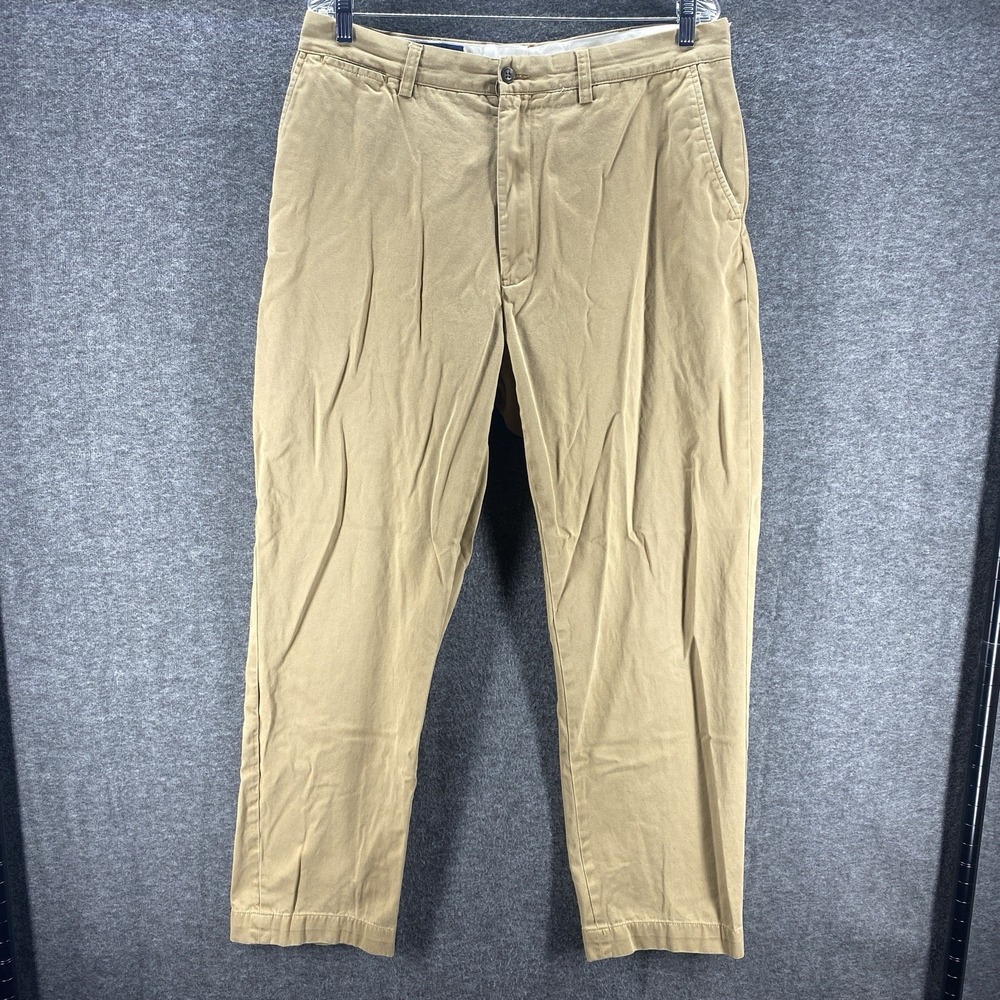 Polo Ralph Lauren Prospect Pant Mens 36x32 Khaki Tan Straight Leg Cotton Chino